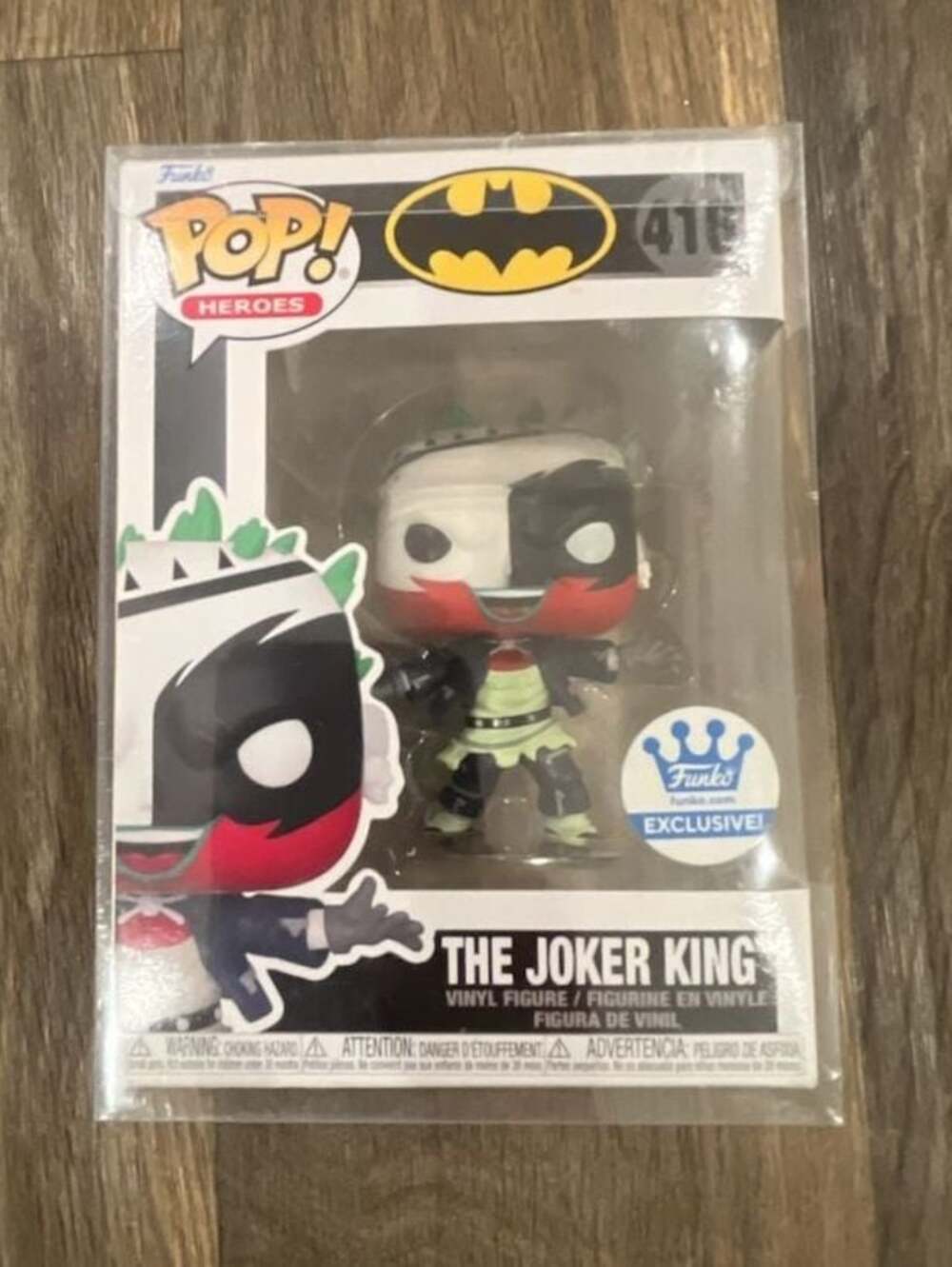 Funko Pop Heroes: Batman The Joker King #416 Funko Shop Exclusive Vinyl Figure